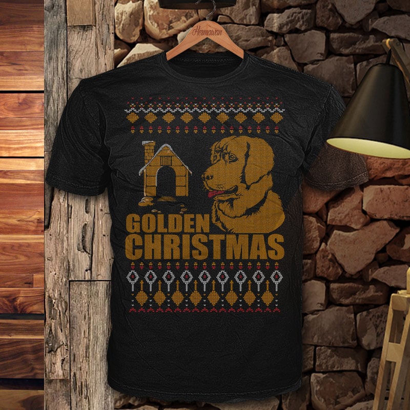 Golden x mas tshirt-factory.com