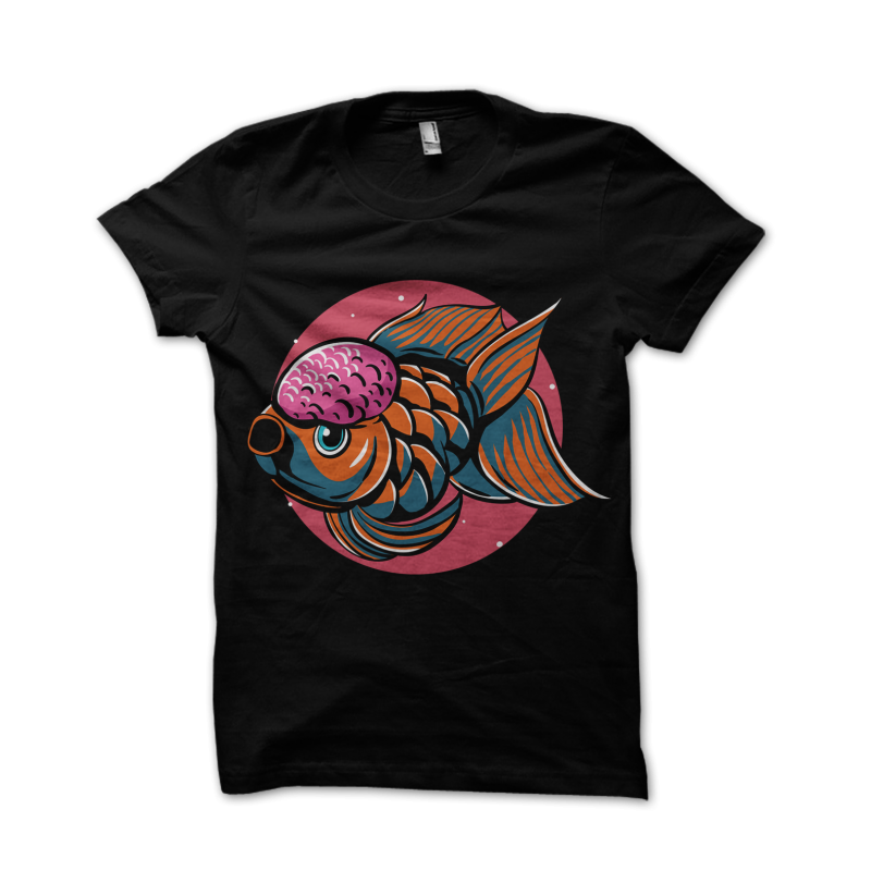 goldfish vector t shirt design