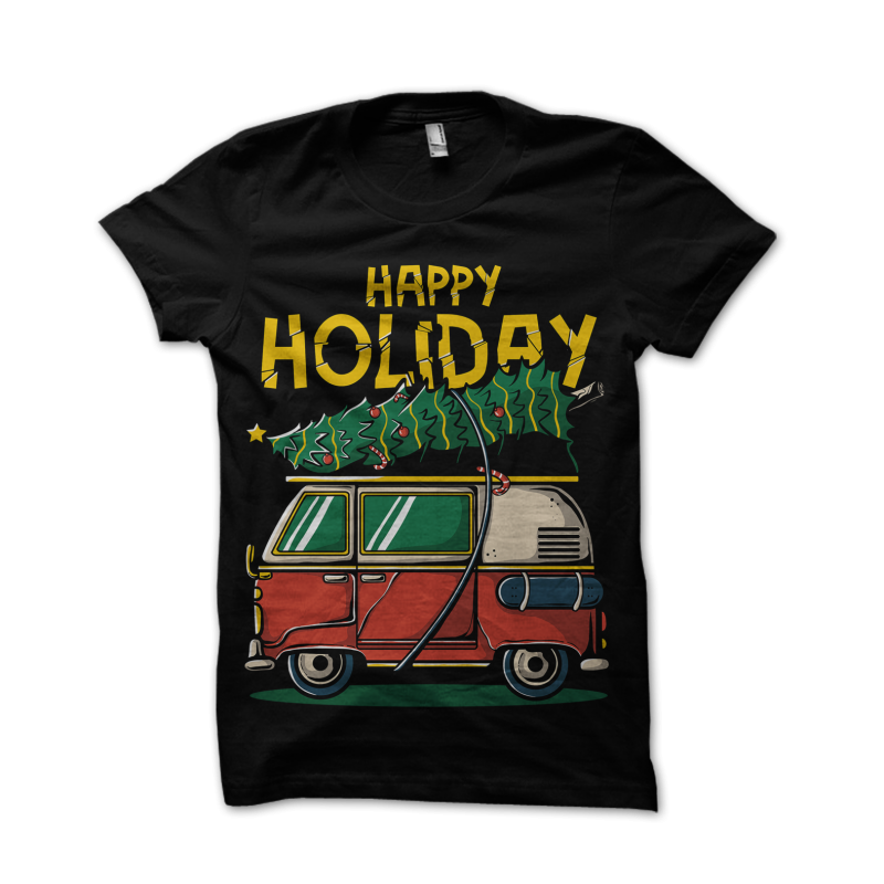 Happy Holiday buy tshirt design