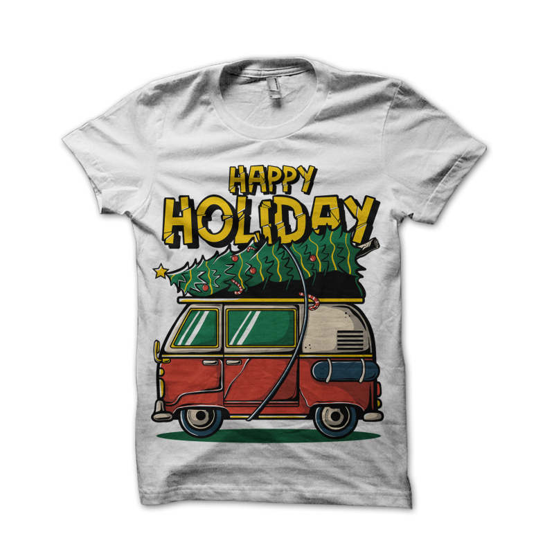 Happy Holiday buy tshirt design