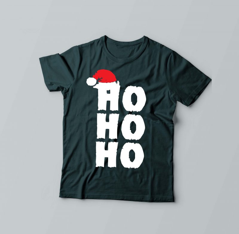 Ho Ho Ho Glitter Holiday T-shirt