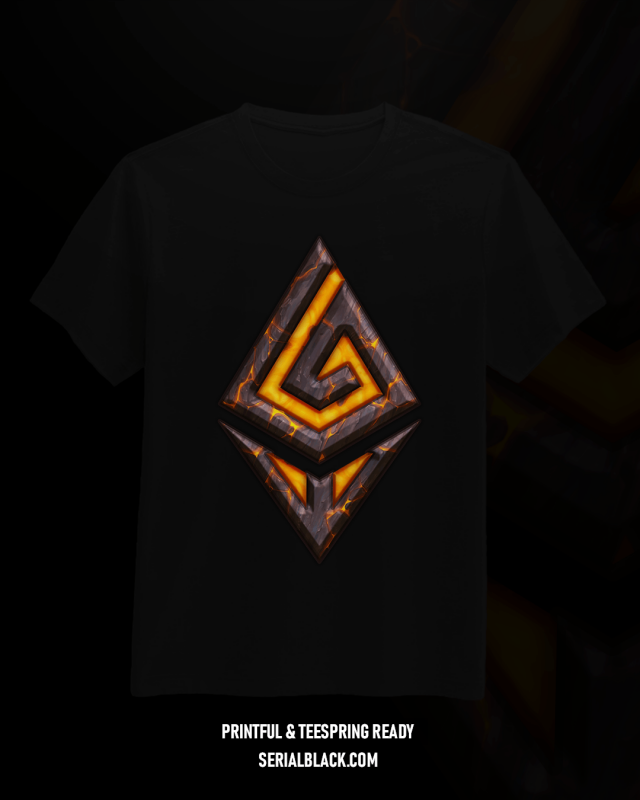 Ethereum Gaming T-Shirt Design tshirt designs for merch by amazon