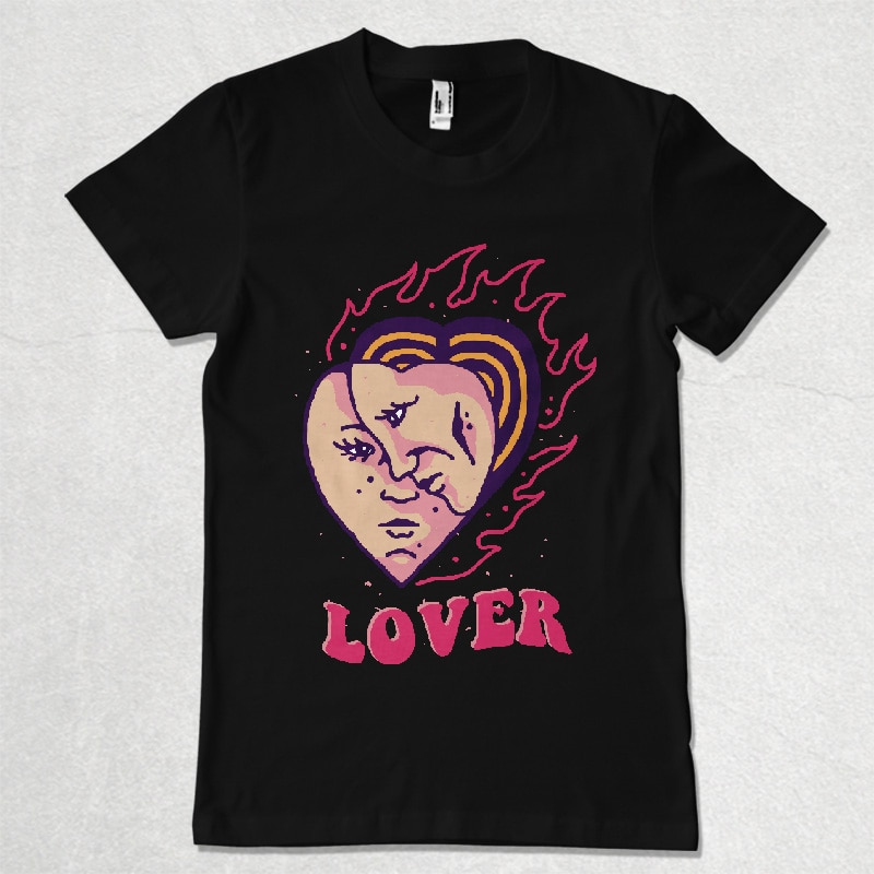 Lover t-shirt designs for merch by amazon