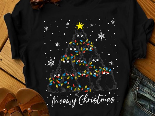 Meow christmas buy t shirt design