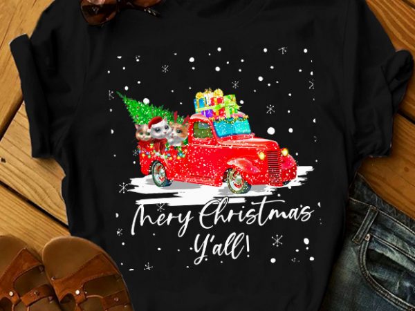 Merry christmas y’all t shirt design to buy