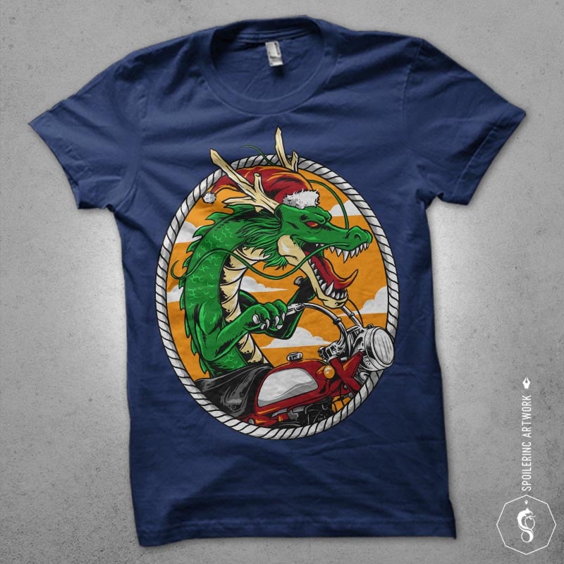 dragon rider Graphic t-shirt design tshirt designs for merch by amazon