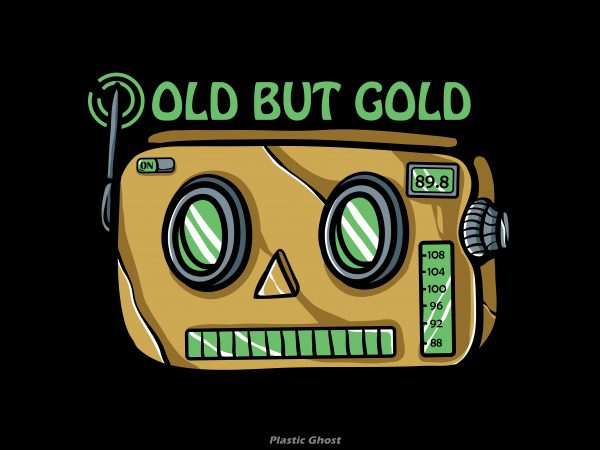 Old but gold vector shirt design Old but gold vector shirt design