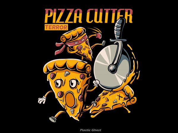 Pizza cutter terror t shirt design to buy