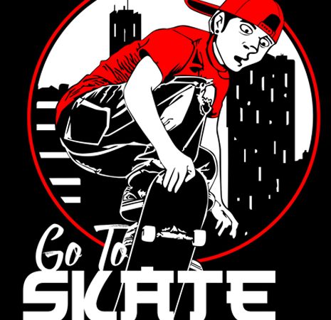 Skate board vector t-shirt design