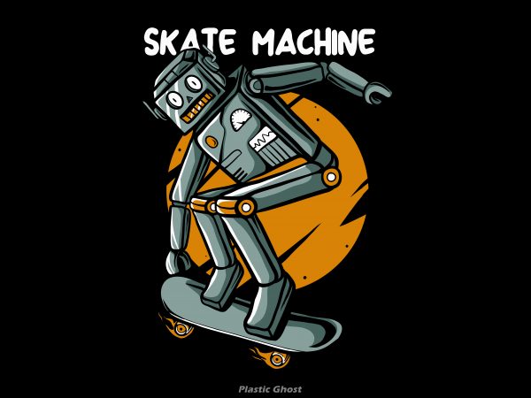 Skate machine t shirt design for purchase