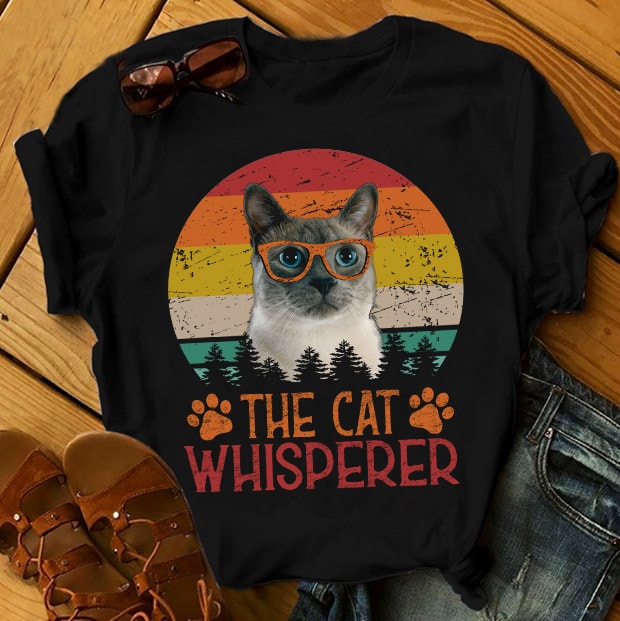 THE CAT WHISPERER t shirt designs for teespring