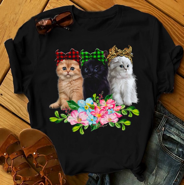 Three Lovely Cats tshirt factory