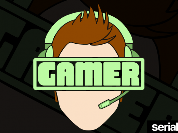 Gamer guy t-shirt design