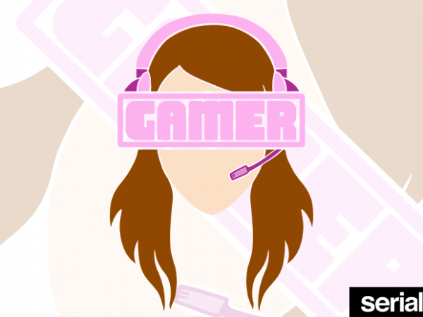 Gamer girl t-shirt design