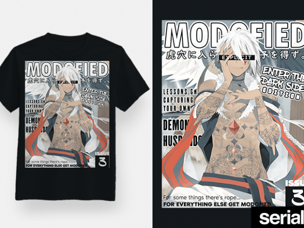 Anime magazine #3 t-shirt design