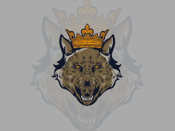 Wolf head t-shirt design