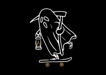 Ghost Skateboarding t shirt design for purchase