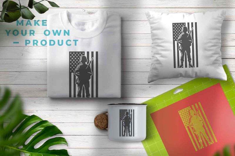 soldier silhouette png american flag detail vector shirt designs