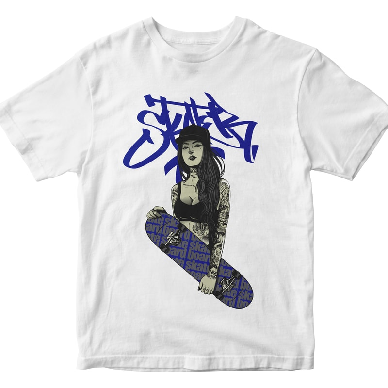 Vintage 90s Girl Skateboards Los Angeles DS T-shirts