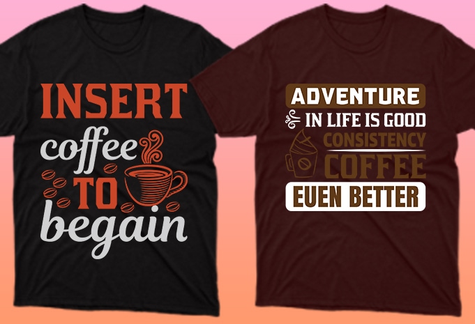 50 Coffee Editable T shirt designs