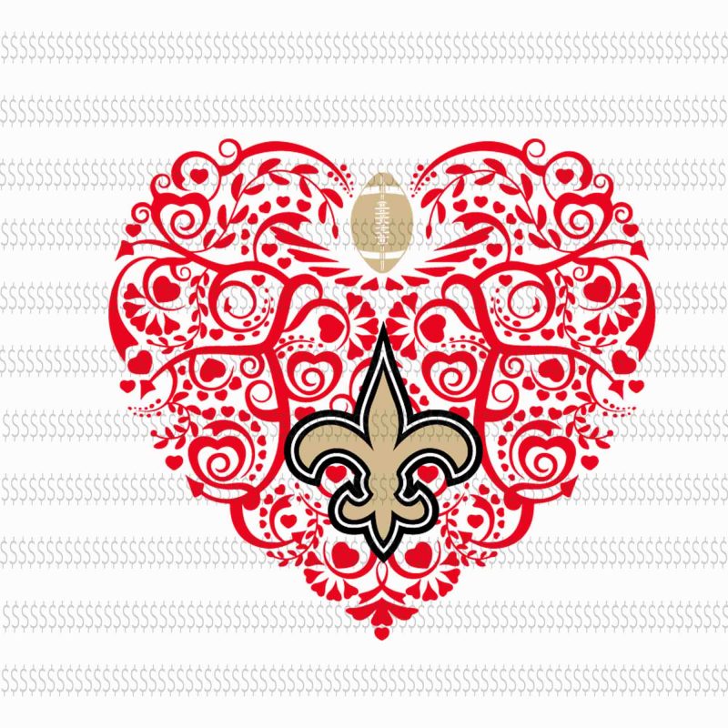 Love new orleans saints svg,New Orleans Saints svg,New Orleans Saints,New Orleans Saints design vector t shirt design