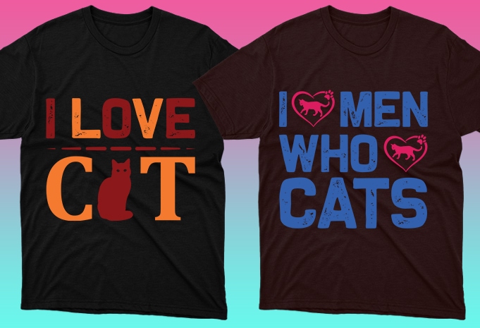 50 Cat Quotes Editable T shirt Designs Bundle