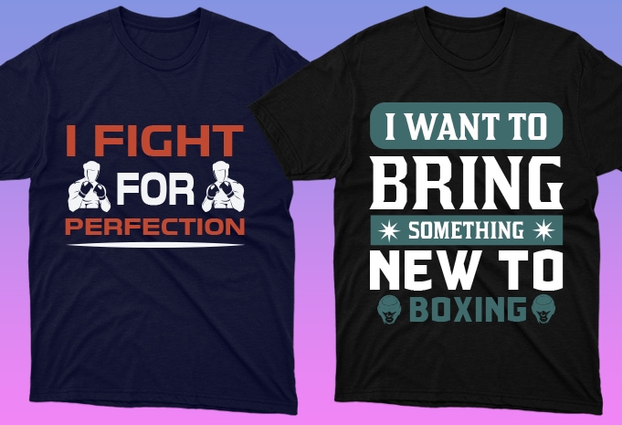 50 editable Boxing t-shirt designs bundle