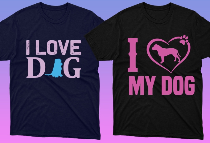 50 Dog Quotes Editable T shirt Designs Bundle