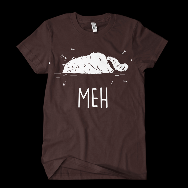 Meh Vector t-shirt design t shirt designs for print on demand