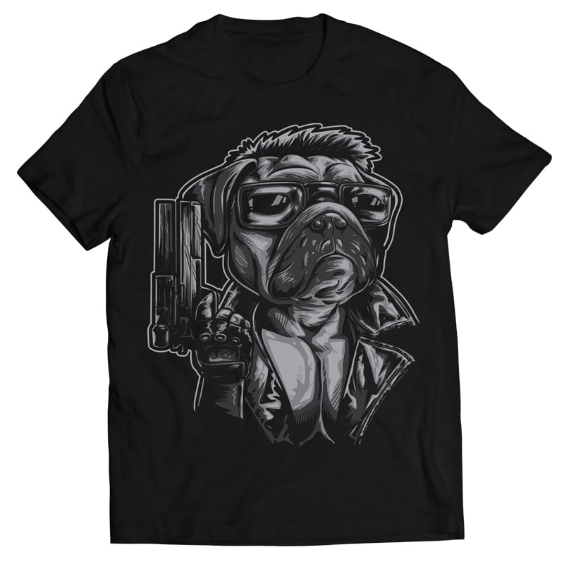 Pug Dog Nator – Vector T-shirt Design buy t shirt design