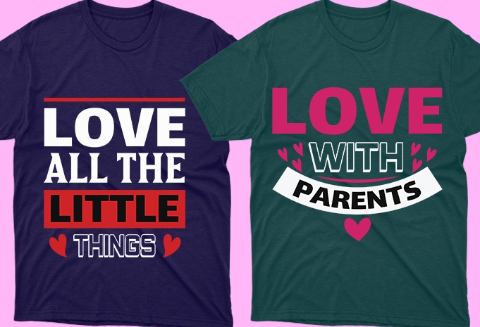 50 Editable Valentine's day T-shirt Designs Bundle