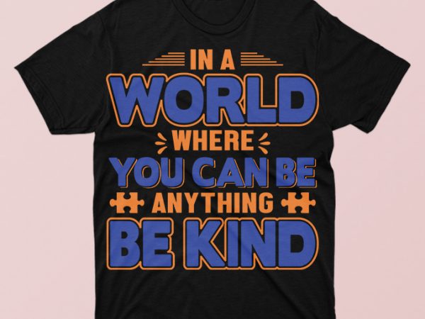 Autism awareness vector tshirt design