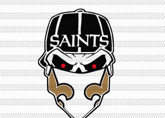 Skull new orleans saints svg,New Orleans Saints svg,New Orleans Saints,New Orleans Saints design