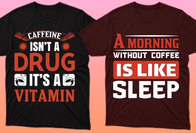 50 Coffee Editable T shirt designs