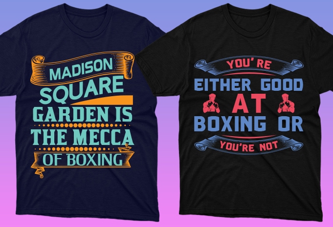 50 editable Boxing t-shirt designs bundle