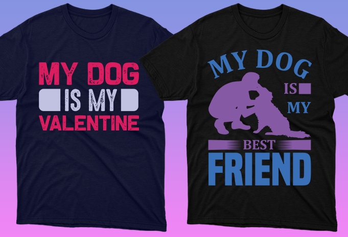 50 Dog Quotes Editable T shirt Designs Bundle