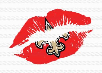 Lips new orleans saints design svg,New Orleans Saints svg,New Orleans Saints,New Orleans Saints design