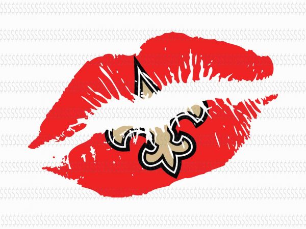 Lips new orleans saints design svg,new orleans saints svg,new orleans saints,new orleans saints design