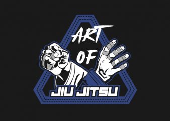Art Of Jiu Jitsu vector t-shirt design