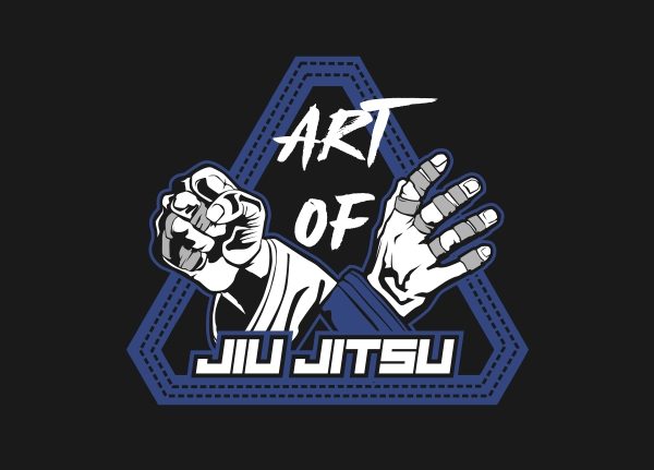 Art of jiu jitsu vector t-shirt design