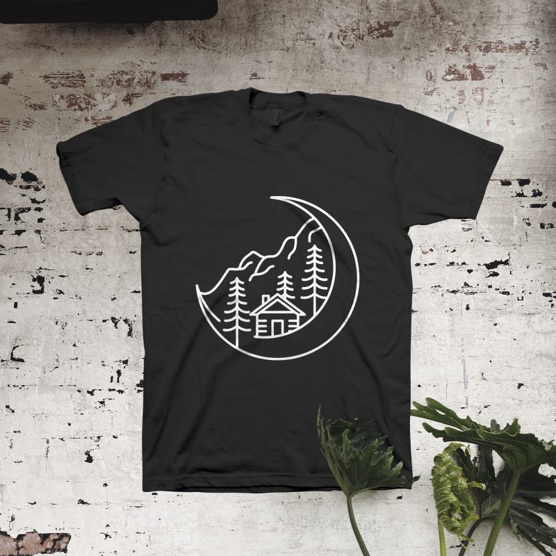 Moon Life vector t shirt design