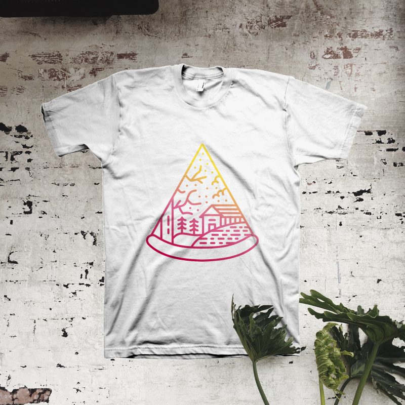 Wilderness Pizza tshirt design for sale