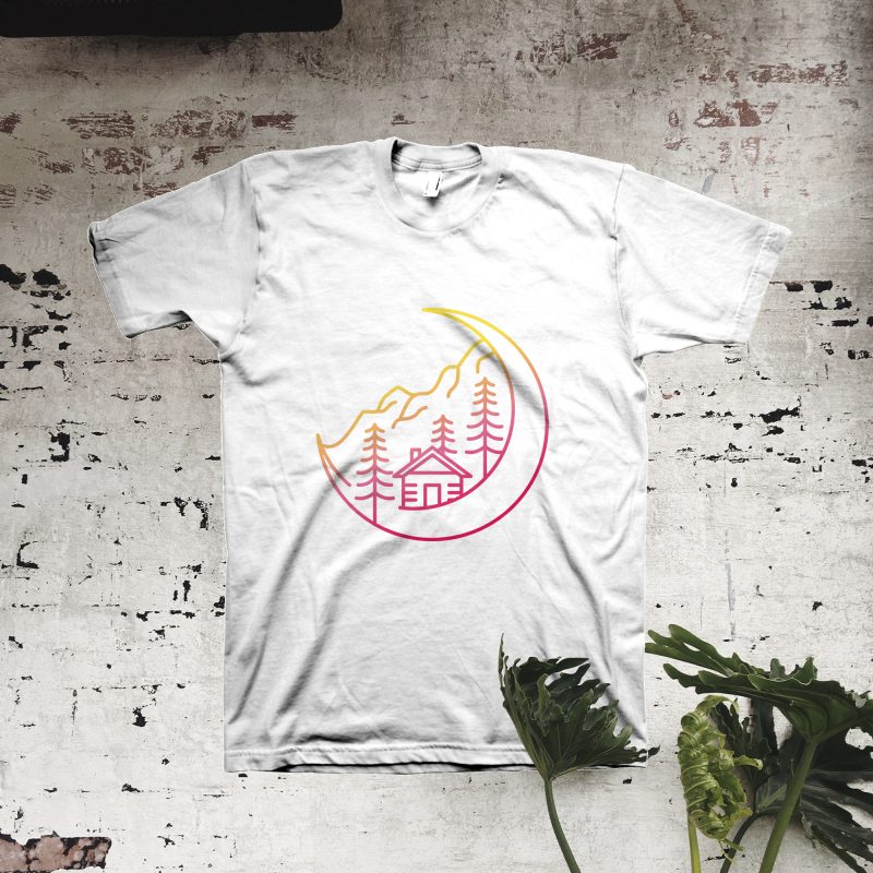 Moon Life vector t shirt design