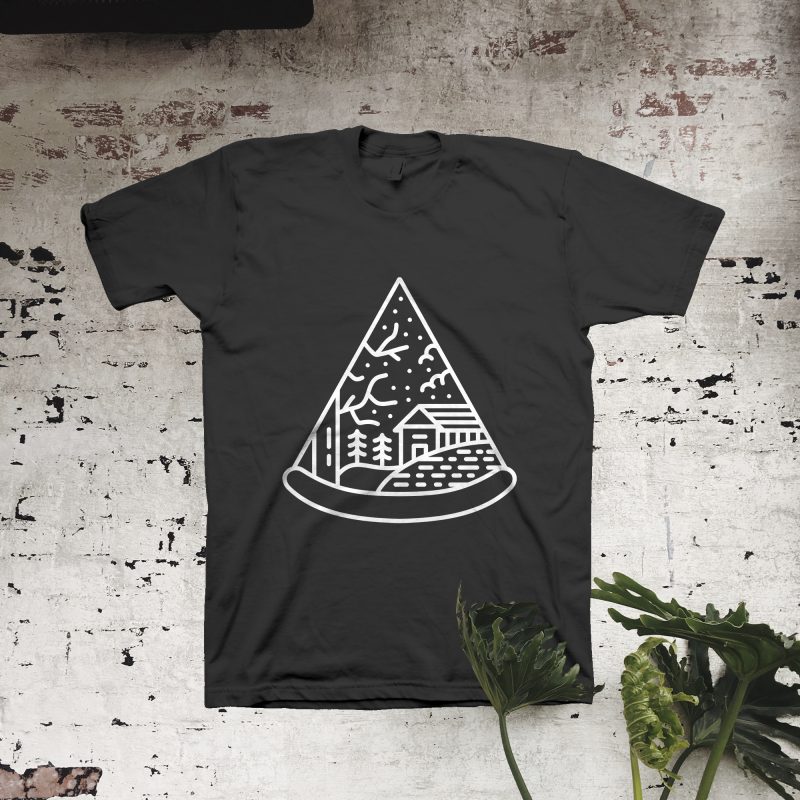 Wilderness Pizza tshirt design for sale