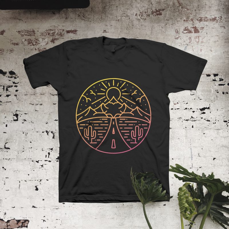 Chasing The Sun t shirt designs for printify