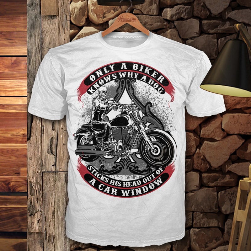 Biker Only t shirt designs for printify