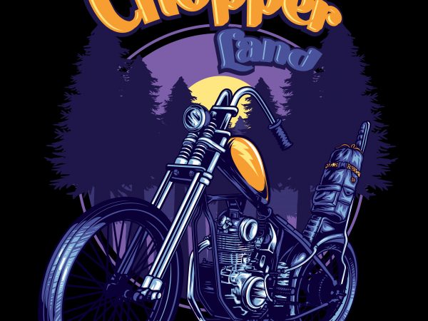 Chopper artwork t shirt design to buy