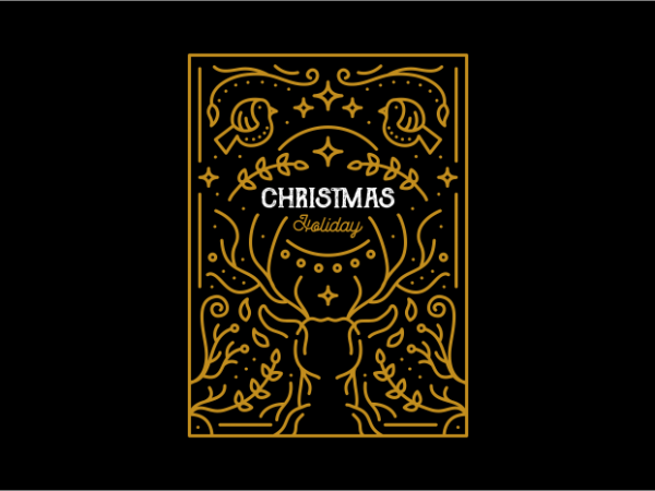 Christmas holiday vector t shirt design for download