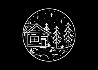 Christmas Night graphic t-shirt design