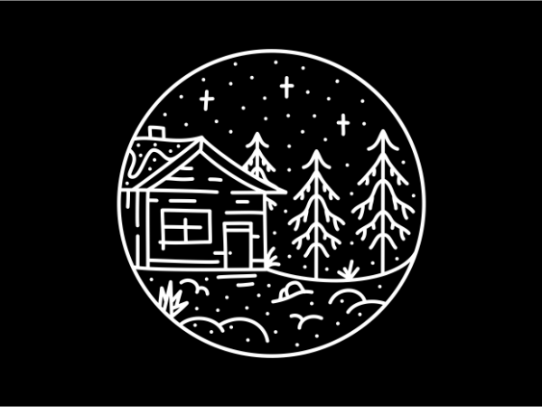 Christmas night graphic t-shirt design
